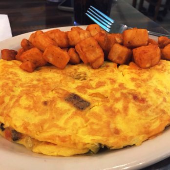 Donut Hole - Monster omelette with home fries - Donuts Near Me - Inlet Beach, Florida