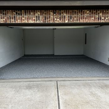 Fantastic Epoxy Floors - Black, grey and white Flake Epoxy Garage - Flooring Near Me