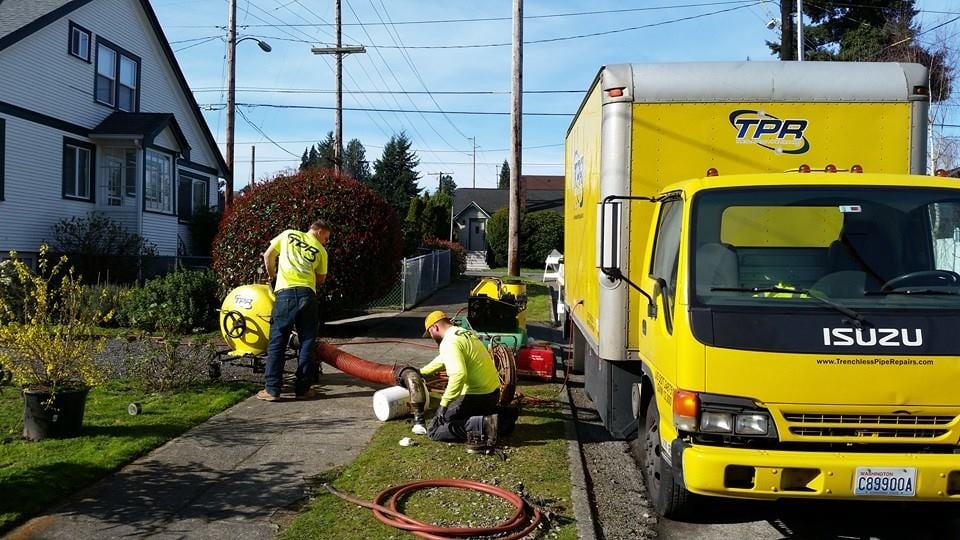 Slide of Trenchless Pipe Repairs