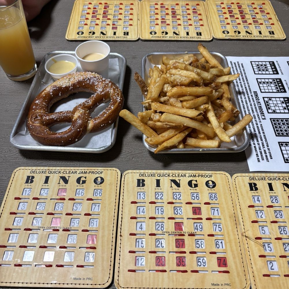 Garlic fries and pretzels! Garlic fries and pretzels!