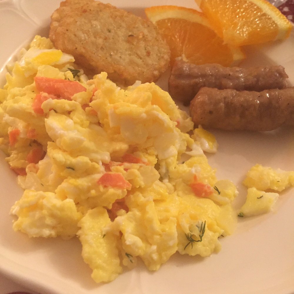 The Brafferton Inn - Breakfast-Smoked Salmon Eggs - Hotels Near Me - Gettysburg, Pennsylvania