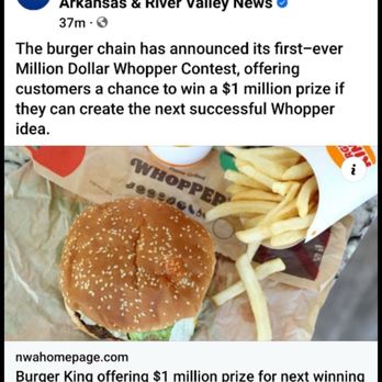 Burger King - a picture of a burger and fries - Burgers Near Me - Springdale, Arkansas Burger King - a picture of a burger and fries - Burgers Near Me - Springdale, Arkansas