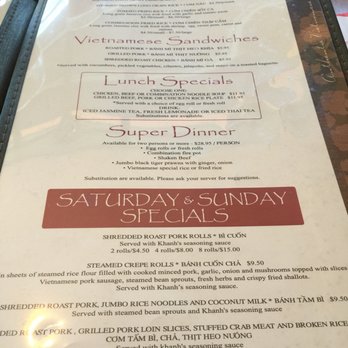 Khanh's Restaurant - Vietnamese Near Me - Campbell, California