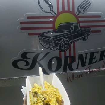Kline's Korner - a hand holding a hot dog - Food Trucks Near Me - Albuquerque, New Mexico Kline's Korner - a hand holding a hot dog - Food Trucks Near Me - Albuquerque, New Mexico