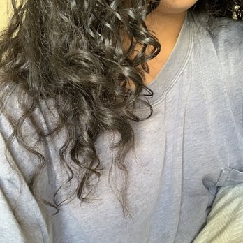 Virgo - after dried and styled. Random long straight pieces. - Hair Salons Near Me - Los Angeles, California Virgo - after dried and styled. Random long straight pieces. - Hair Salons Near Me - Los Angeles, California