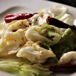 The Grand Yard - Stir-fried Korean cabbage with slices of dried ht pepper added for flavour.