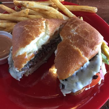 Red Rabbit Grill - Avocado provolone burger on ciabatta bread - American Near Me - Rexburg, Idaho Red Rabbit Grill - Avocado provolone burger on ciabatta bread - American Near Me - Rexburg, Idaho