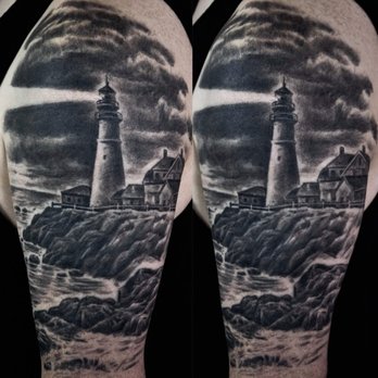 Dawei Tattoo - Lighthouse - Tattoo Near Me - Sunnyvale, California Dawei Tattoo - Lighthouse - Tattoo Near Me - Sunnyvale, California