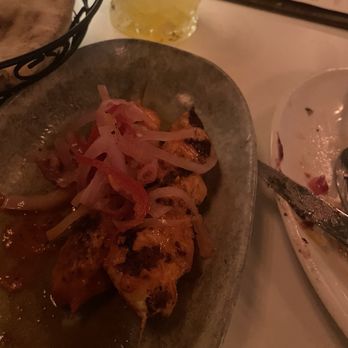 AMBAR Restaurant, Chicago - Chicken Skewers SOOO tender ! - Desserts Near Me - Chicago, Illinois