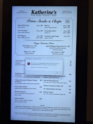 Menu photo 2 Katherine's Steakhouse Mesquite, NV Menu photo 2 Katherine's Steakhouse Mesquite, NV