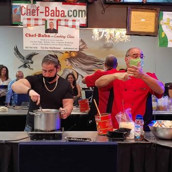 Chef Baba Cooking Class - Justin is so serious when it comes to his soup! - Cooking Classes Near Me - Davie, Florida Chef Baba Cooking Class - Justin is so serious when it comes to his soup! - Cooking Classes Near Me - Davie, Florida