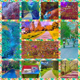 Montage of images from the Lafayette-Moraga Regional Trail Montage of images from the Lafayette-Moraga Regional Trail