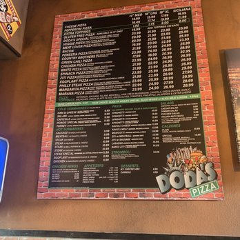 Doda's Pizza - Menu - Pizza Near Me - Glendale, Arizona Doda's Pizza - Menu - Pizza Near Me - Glendale, Arizona