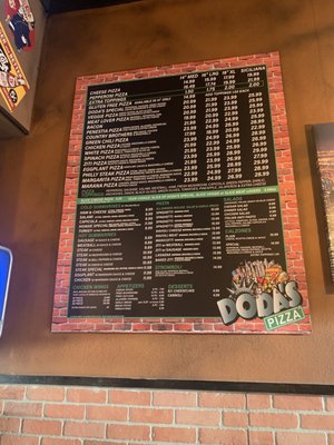 Menu photo 2 Doda's Pizza Glendale, AZ
