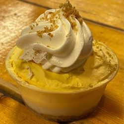 Floyd and Company Real Pit BBQ - Frozen lemon pie. Nasty.