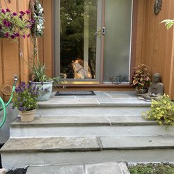 KG Paving & Masonry - Front stoop repointing with flash coating of the concrete under the steps