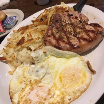Buzz Inn Steakhouse - Porterhouse pork chop and eggs. I highly recommend it! Such a juicy chop!! - Sports Bars Near Me - Granite Falls, Washington Buzz Inn Steakhouse - Porterhouse pork chop and eggs. I highly recommend it! Such a juicy chop!! - Sports Bars Near Me - Granite Falls, Washington