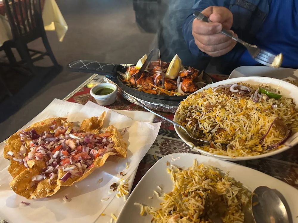 Food from Aroma Grill & Bar