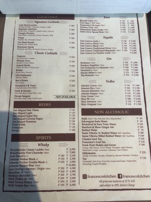 Menu photo 2 Francesco's Kitchen San Juan City, NCR