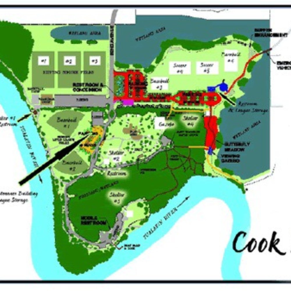 Cook Park - Map of Cook Park. - Parks Near Me - Tigard, Oregon