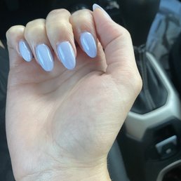 Dip manicure almond shape