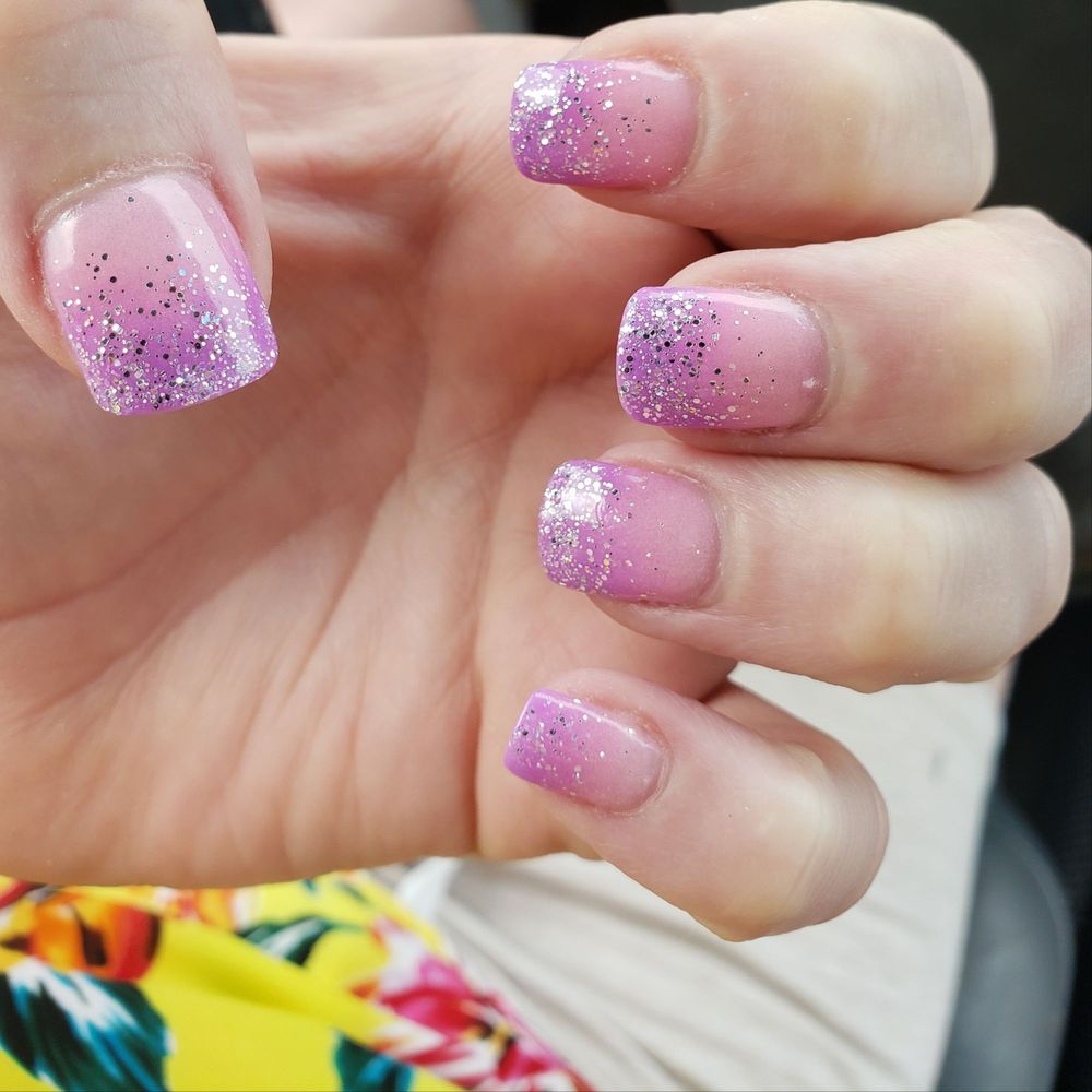 Thairapy Salon and Spa - Ombre Nails with Silver Sparkle - Hair Salons Near Me - Rocklin, California Thairapy Salon and Spa - Ombre Nails with Silver Sparkle - Hair Salons Near Me - Rocklin, California