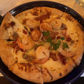 Italian By Night - Custom made seafood sausage pizza to DIE FOR! - Italian Near Me - Saint John, New Brunswick