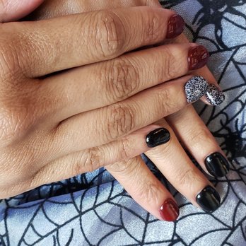 Natural Nails Boutique - Just in time for my sexy halloween costume... voodoo queen - Nail Salons Near Me - Campbell, California