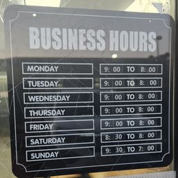 BUSINESS HOURS BUSINESS HOURS