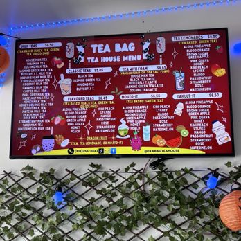 Tea Bag Tea House - Menu (Oct 2025) - Bubble Tea Near Me - San Fernando Valley, California Tea Bag Tea House - Menu (Oct 2025) - Bubble Tea Near Me - San Fernando Valley, California