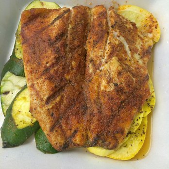 Flying Fish - Grilled trout and grilled squash and zucchini - Seafood Near Me - Arlington, Texas Flying Fish - Grilled trout and grilled squash and zucchini - Seafood Near Me - Arlington, Texas