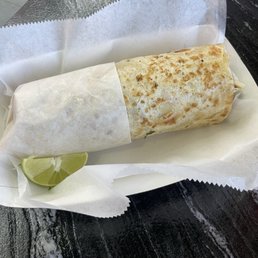 Protein burrito with delusion chipotle hot sauce