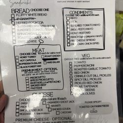 Kitty G's Fine Meats and Cheese - Deli sandwich menu