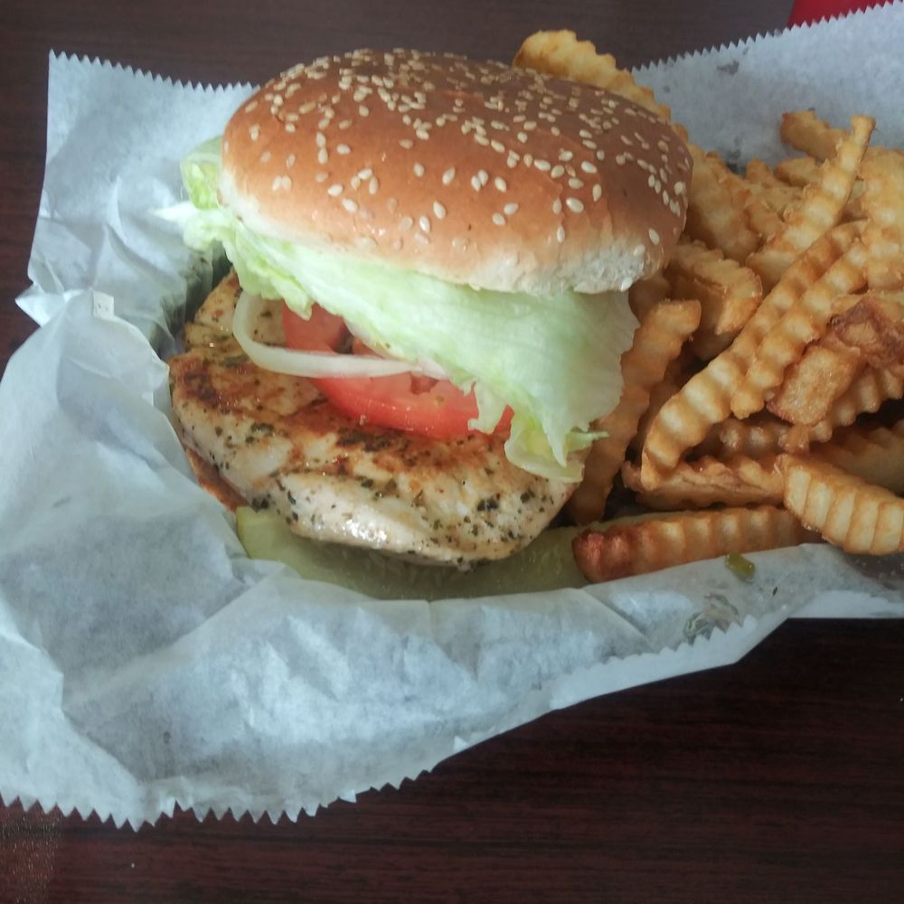 Chicken Breast and fries. Quite tasty and filling. Chicken Breast and fries. Quite tasty and filling.