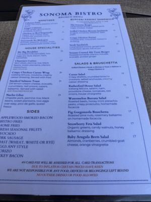 Menu photo 3 Sonoma Bistro Rutherford, NJ Menu photo 3 Sonoma Bistro Rutherford, NJ