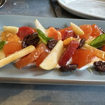 Ad Hoc & Addendum - Ambrosia salad with meringue - New American Near Me - Yountville, California