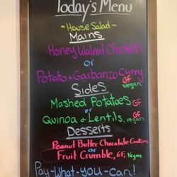 Nest Cafe - Menu choices on 12/21