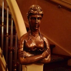 Female guards the stairs