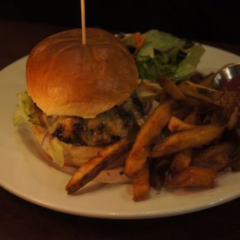 The Locus - BC brisket chuck burger ($18.00) - Lounges Near Me - Vancouver, British Columbia