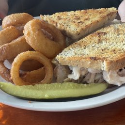 Turkey Reuben with Onion Rings Turkey Reuben with Onion Rings