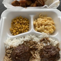 a tray of food