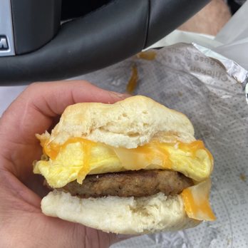 Chick-fil-A - My first time having the sausage, egg & chese sandwich. Looks good! - Fast Food Near Me - Saint George, Utah Chick-fil-A - My first time having the sausage, egg & chese sandwich. Looks good! - Fast Food Near Me - Saint George, Utah