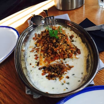 Byblos - Yogurt baked fluke. - Mediterranean Near Me - Toronto, Ontario Byblos - Yogurt baked fluke. - Mediterranean Near Me - Toronto, Ontario