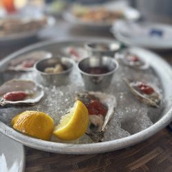 Salt On The Water - Oysters were fresh and a good size. Came will everything you would need.
