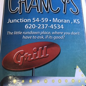 Chancy's Grill & Shake - a sign for chancy's - Coffee & Tea Near Me - Moran, Kansas Chancy's Grill & Shake - a sign for chancy's - Coffee & Tea Near Me - Moran, Kansas