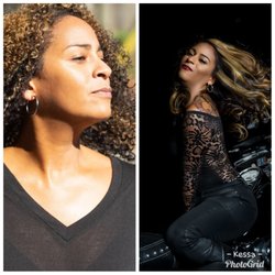Natural curls to Silk Press by Kessa Carter