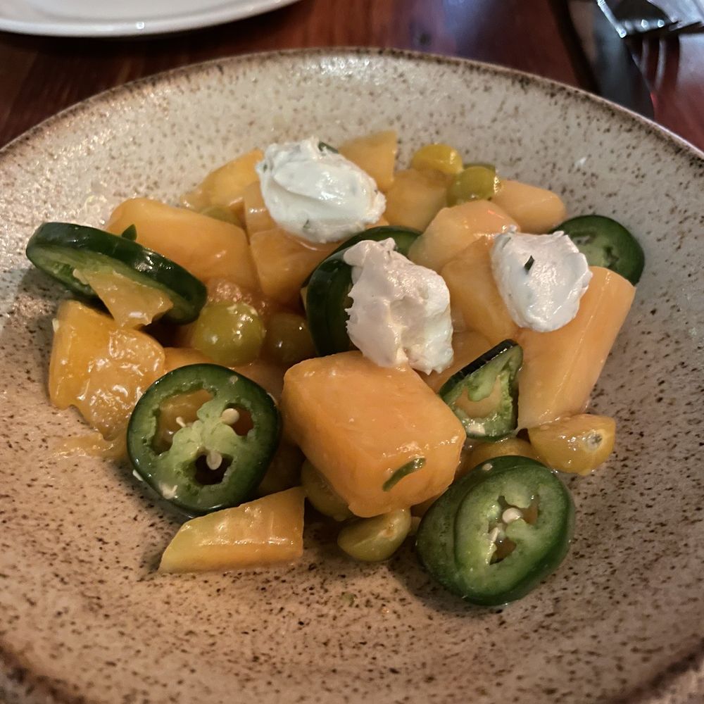 Foraged. A Hyper Seasonal Eatery - Cantaloupe salad - New American Near Me - Baltimore, Maryland Foraged. A Hyper Seasonal Eatery - Cantaloupe salad - New American Near Me - Baltimore, Maryland