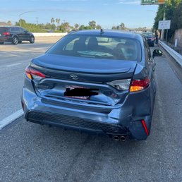 Back car damage