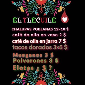 Chalupas El Tlecuile - Menu - Mexican Near Me - Queens, New York Chalupas El Tlecuile - Menu - Mexican Near Me - Queens, New York