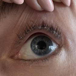 Lure Lash - The amount of glue left in my lashes after today's last lift service.